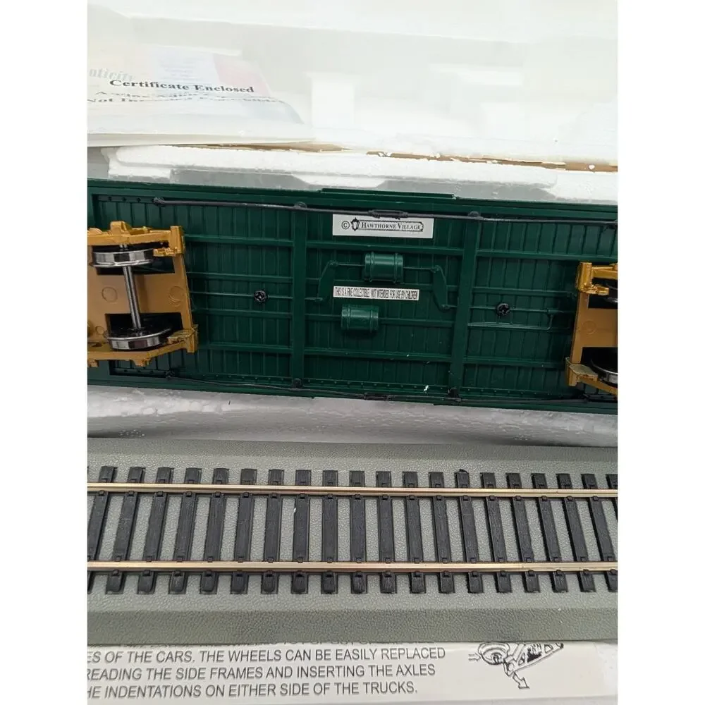 Hawthorne Village 2014 Happy Holidays-All Good Wishes Baggage Car Personalized